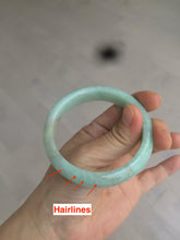 Load image into Gallery viewer, 55mm certified Type A 100% Natural apple green/purple Jadeite Jade bangle L145-2834
