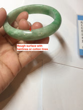 Load image into Gallery viewer, 50mm Certified Type A 100% Natural sunny green gray Oval shape Jadeite Jade bangle BG235-9903
