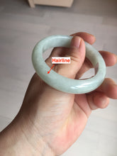 Load image into Gallery viewer, 52.5mm certified 100% natural Type A light  green white jadeite jade bangle AR116-9424
