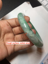 Load image into Gallery viewer, 58.4 certified 100% natural type A light sunny green chubby round cut jadeite jade bangle BL70-5410
