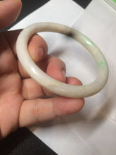 Load image into Gallery viewer, 53mm 100% natural certified sunny green/beige slim jadeite jade bangle AZ139-5329
