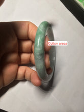 Load image into Gallery viewer, 57mm certified Type A 100% Natural sunny green/white/purple Jadeite Jade bangle L146-5350
