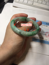 Load image into Gallery viewer, 58mm certified 100% natural Type A sunny green red jadeite jade bangle PB166-4659
