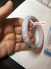 Load image into Gallery viewer, 60mm Certified Type A 100% Natural icy watery green/purple/red Jadeite Jade bangle BM87-4496
