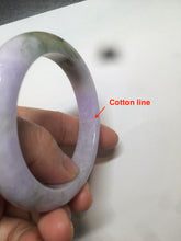 Load image into Gallery viewer, 51.4mm Certified 100% natural Type A green/brown/purple jadeite jade bangle AR86-5212
