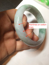 Load image into Gallery viewer, 56.4mm certificated Type A 100% Natural sunny green Jadeite Jade bangle Z129-2352
