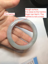 Load image into Gallery viewer, 55mm Certified 100% natural Type A icy watery light green  jadeite jade bangle BH33-5829
