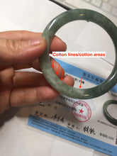Load image into Gallery viewer, 56mm Certified Type A 100% Natural light green purple round cut Jadeite bangle PB172-4716
