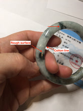 Load image into Gallery viewer, 53.2mm Certified type A 100% Natural green/yellow/brown autumn forest Jadeite bangle PD183-5698
