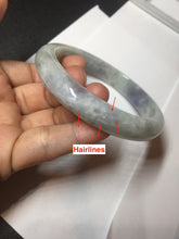 Load image into Gallery viewer, 61.5mm Certified Type A 100% Natural white/light purple/green Jadeite Jade bangle BF108-1925
