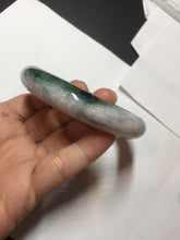 Load image into Gallery viewer, 58mm Certified 100% natural Type A dark green/purple Emerald Vale jadeite jade bangle PB93-8997

