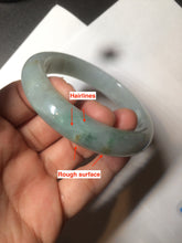 Load image into Gallery viewer, 57.4mm Certified Type A 100% Natural light yellow/blue/green Jadeite Jade bangle BK22-4406
