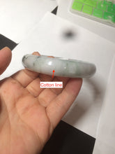 Load image into Gallery viewer, 58.5mm 100% natural type A certified light green/purple jadeite jade bangle Y140-0720
