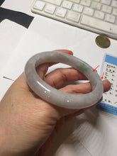 Load image into Gallery viewer, 58.7mm Certified Type A 100% Natural icy watery green/purple chubby Jadeite Jade bangle BP222-9540
