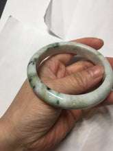 Load image into Gallery viewer, 59mm certified 100% natural Type A green purple yellow(FU LU SHOU) white jadeite bangle PD159-6290
