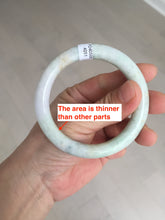 Load image into Gallery viewer, 54.5mm Certified Type A 100% Natural light green purple yellow round cut Jadeite Jade bangle GL48-8-4051
