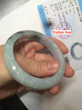 Load image into Gallery viewer, 55 mm Certified type A 100% Natural green/purple/black Jadeite bangle AT97-7557

