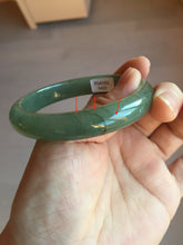 Load image into Gallery viewer, 57.7mm certified Type A 100% Natural oliy dark green/black Jadeite Jade bangle BL121-9425
