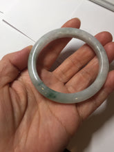 Load image into Gallery viewer, 52.8mm Certificated 100% natural type A sunny green/white jadeite jade bangle AU30-1325
