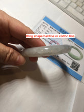 Load image into Gallery viewer, 53.8mm certified 100% natural Type A icy water light green/pule/brown/gray(FU LU SHOU) jadeite jade bangle BP159-5038
