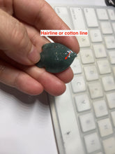 Load image into Gallery viewer, 100% Natural type A dark green/blue/black/gray Guatemala jadeite jade 3D tropical fish Pendant group PD95

