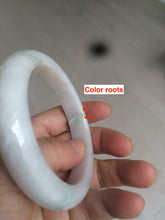 Load image into Gallery viewer, 59mm Certified Type A 100% Natural sunny green/purple/white Jadeite Jade bangle A108-5413
