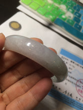 Load image into Gallery viewer, 55.6mm Certified type A 100% Natural icy watery light green Jadeite bangle AY24-1699
