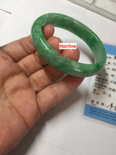 Load image into Gallery viewer, 49mm certified 100% natural Type A sunny green jadeite jade bangle BS85-9901
