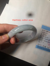 Load image into Gallery viewer, 57.5mm certified 100% natural type A light green/purple jadeite jade bangle BG34-0314
