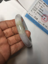 Load image into Gallery viewer, 55mm certified 100% natural type A white/green/black/purple jadeite jade bangle AU42-8152
