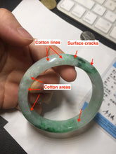 Load image into Gallery viewer, 54.3mm certified 100% natural Type A sunny green  jadeite jade bangle PB164-4654
