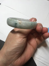 Load image into Gallery viewer, 54mm certified Type A 100% Natural green yellow purple thin Jadeite Jade bangle AY94-1341
