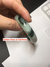 Load image into Gallery viewer, 53.9mm 100% natural Type A sunny green white purple jadeite jade bangle BN4-8233
