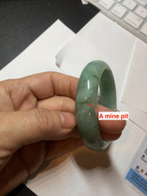 Load image into Gallery viewer, 54.9mm certified natural Type A apple green red jadeite jade bangle BN10-7078
