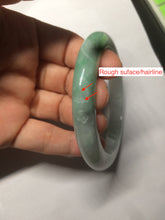 Load image into Gallery viewer, 57mm certified Type A 100% Natural sunny green/white/purple Jadeite Jade bangle L146-5350
