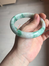 Load image into Gallery viewer, 59.2mm Certified Type A 100% Natural green purple Jadeite Jade bangle S86-7051
