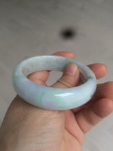 Load image into Gallery viewer, 52.9mm certificated Type A 100% Natural light green/purple/yellow spring garden Jadeite Jade bangle E61-1028
