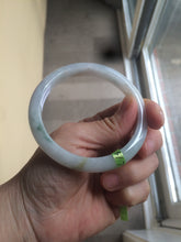 Load image into Gallery viewer, 57.6mm certified Type A 100% Natural green/yellow/white jadeite Jade bangle AB28-0276
