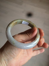 Load image into Gallery viewer, 55.7mm certified 100% natural green/brown/purple jadeite jade bangle AT44-1649
