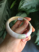 Load image into Gallery viewer, 58.5mm Certified 100% natural Type A green/brown/purple jadeite jade bangle Q51-3369
