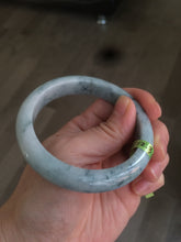 Load image into Gallery viewer, 56.5mm certificated Type A 100% Natural white/green/blue Jadeite Jade bangle Q86-1602
