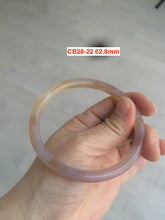 Load image into Gallery viewer, 54.4-62mm 100% natural red/orange/brown slim agate bangle CB28

