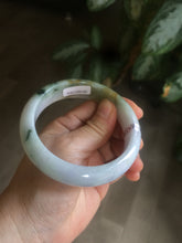 Load image into Gallery viewer, Sale! 58.6 mm certificated Type A 100% Natural green/light purple/brown(福禄寿) Jadeite Jadeite Jade bangle Q97-7814
