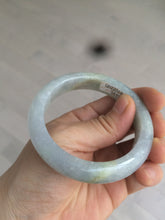 Load image into Gallery viewer, 53.2mm certified type A 100% Natural green/purple/gray Jadeite Jade bangle G109-3537
