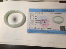 Load image into Gallery viewer, 50.1mm Certified Type A 100% Natural light green round cut Jadeite Jade bangle Z115-6628
