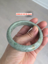 Load image into Gallery viewer, 54-55mm type A 100% natural certified green slim round cut jadeite jade bangle group AK4 (Clearance item) another
