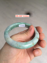 Load image into Gallery viewer, Sale! Type A 100% Natural dark green/white/black Jadeite Jade bangle with defects group 3
