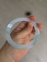 Load image into Gallery viewer, 60mm Certified Type A 100% Natural icy watery sunny green white Jadeite Jade bangle A83-4959
