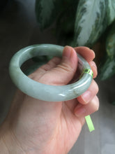 Load image into Gallery viewer, 54mm Certified Type A 100% Natural light green/dark green jadeite jade bangle AJ15-2014
