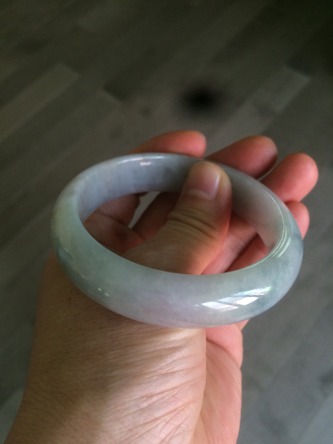 55mm Type A 100% Natural green//red/purple(福禄寿) Jadeite Jade bangle B89